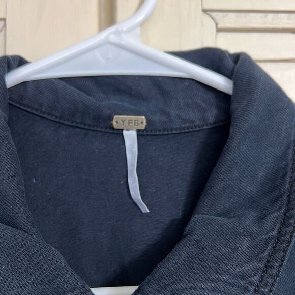 YFB Young Fabulous & Broke size small navy blue long sleeve jumpsuit - Picture 4 of 5